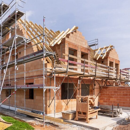 New construction of a house